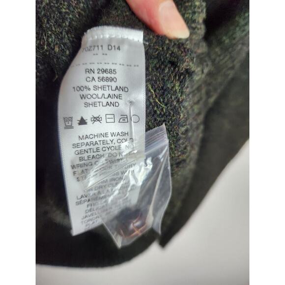 Pendleton mens Shetland wool cardigan sz L Academia grandpa preppy extra button - Picture 5 of 7